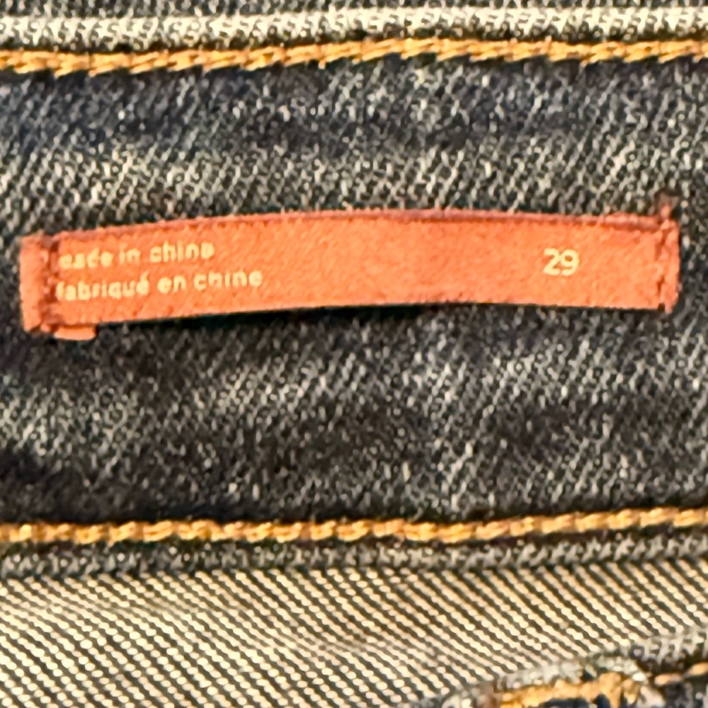 Anthropologie Pilcro High Rise Cigarette Distressed Rae Hem Jeans Size 29 - Picture 11 of 15